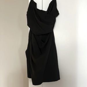 Black zara going out dress